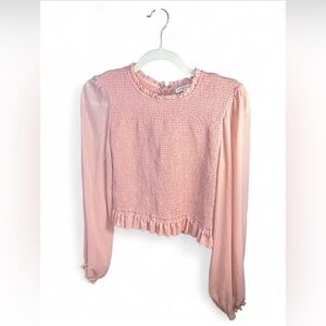 Chelsea & Violet Blush Textured Blouse